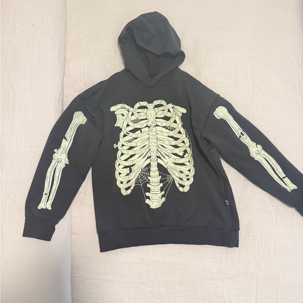 Rags To Raches Kids Halloween Skeleton Sweatshirt